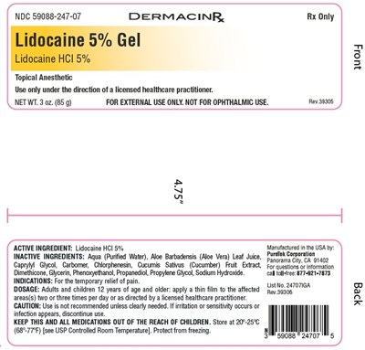 Label (Lidocaine 5 Gel Artwork V2)